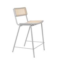 Zuiver Jort barkruk H65 grey/natural - thumbnail