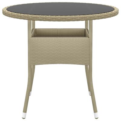 5-delige Tuinset poly rattan beige - thumbnail