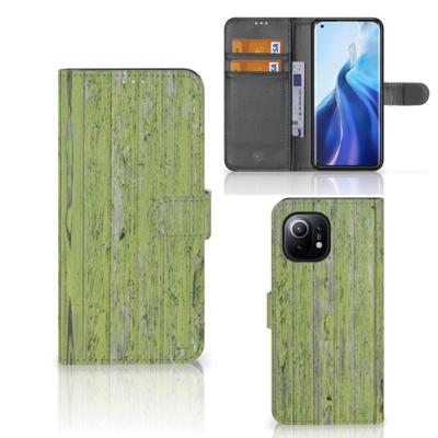 Xiaomi Mi 11 | Book Style Case | Green Wood