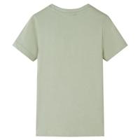 Kindershirt met korte mouwen 92 lichtkakikleurig - thumbnail