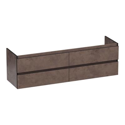 Brauer Joy Edge - Onderkast - 160 cm - met 4 Softclose Lades Greeploos en 2 Sifon Uitsparingen - Erosion