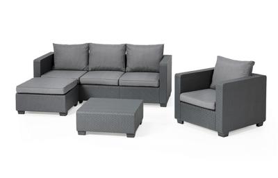 Salta chaise lounge loungeset antraciet