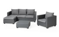 Salta chaise lounge loungeset antraciet - thumbnail