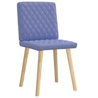 Eetkamerstoelen 2 st stof jeansblauw - thumbnail