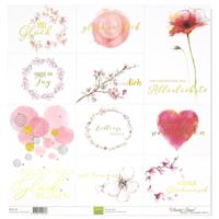 Mundart Stempel • papier labels duitse tekst "glück" - thumbnail