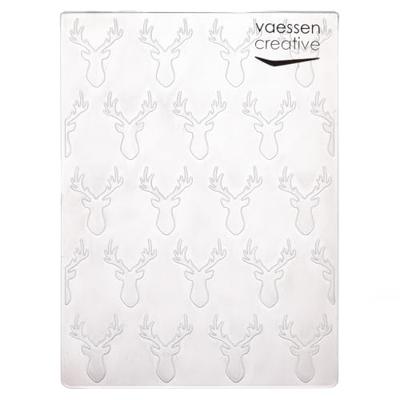 Vaessen Creative • embossing folder hertenkoppen
