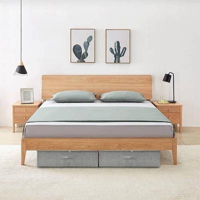 Opbergboxen 2 st 70x40x18 cm stof grijs