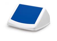 Durable Deksel | met blauwe inwerpklep | voor afvalcontainer 40l | Kunststof PE | 1 stuk - 1801574014 1801574014 - thumbnail
