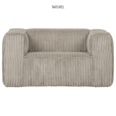 WOOOD Fauteuil 'Bean' Rib, kleur Naturel