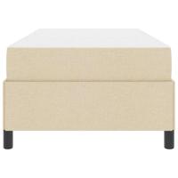 Boxspring bed Crème, Zwart 90 x 200 cm Stof, Engineered Hout - thumbnail
