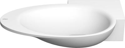 Clou First fonteinkom 38.8x24.6cm kraangat rechts Aluite Wit mat CL/03.10100 Clou First fonteinkom 38.8x24.6cm kraangat rechts Aluite Wit mat CL/03.10100