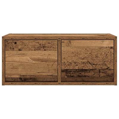 TV-meubel 60x31x25,5 cm bewerkt hout oud houtkleurig