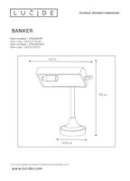 Lucide BANKER - Bureaulamp - 1xE14 - Chroom - thumbnail