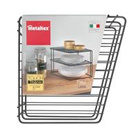 Metaltex Palio Bordenrek 25x25x19 cm Zwart - thumbnail