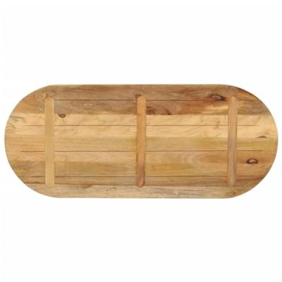 Tafelblad ovaal 110x50x2,5 cm massief ruw mangohout Tafelblad ovaal 110x50x2,5 cm massief ruw mangohout