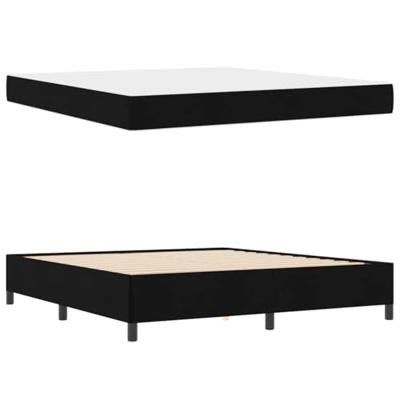 Boxspring bed Zwart en Zwart 180 x 200 cm