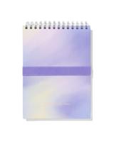 HEMA Schetsboek Met Elastische Pennenhouder 25.4x18.6 (paars) - thumbnail