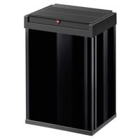 Hailo Big-Box Swing L 8401410 Afvalbak 35 l Plaatstaal (l x b x h) 340 x 339 x 545 mm Zwart Met zelfsluitende zwenkdeksel 1 stuk(s) - thumbnail