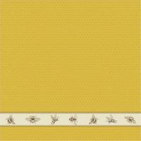 DDDDD theedoek bees 60x65 yellow - thumbnail
