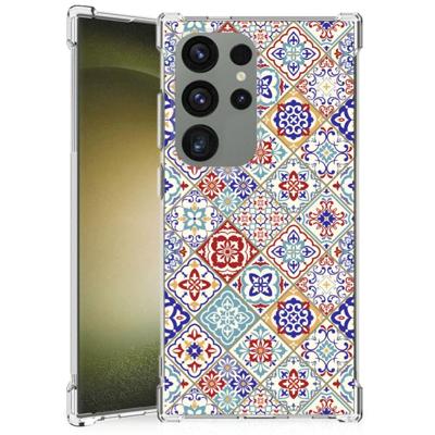 Samsung Galaxy S24 Ultra Anti-Shock Hoesje Tiles Color Samsung Galaxy S24 Ultra Anti-Shock Hoesje Tiles Color