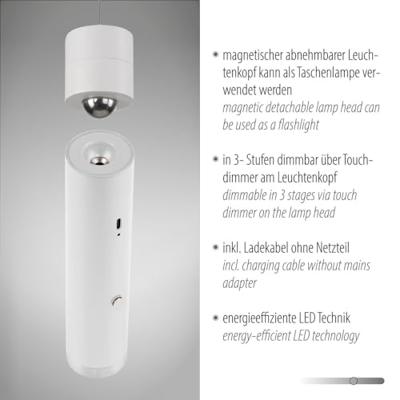Just Light ATTACH 18281-16 LED-hanglamp LED LED vast ingebouwd 3 W Wit Just Light ATTACH 18281-16 LED-hanglamp LED LED vast ingebouwd 3 W Wit