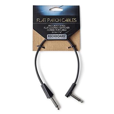 RockBoard Flat Patch Looper/Switcher kabel haaks-recht 20 cm