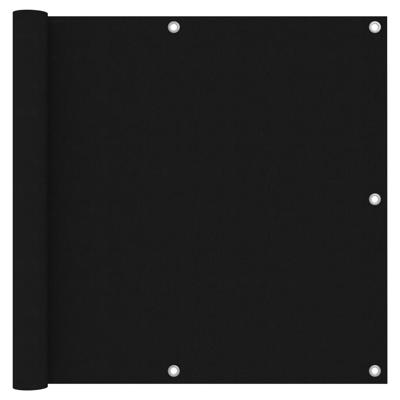 VidaXL Balkonscherm 90x500 cm oxford stof zwart VidaXL Balkonscherm 90x500 cm oxford stof zwart