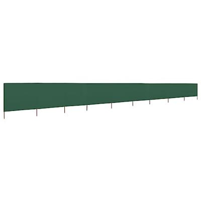 VidaXL Windscherm 9-panelen 1200x80 cm stof groen VidaXL Windscherm 9-panelen 1200x80 cm stof groen