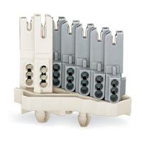 WAGO 267-164 WAGO GmbH & Co. KG Verbindingsklem Flexibel: - Massief: 0.5-1 mm² Aantal polen: 4 500 stuk(s) Wit - thumbnail