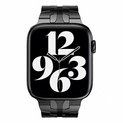 Stalen schakelband - Zwart - Geschikt voor Apple watch 44mm / 45mm / 46mm / 49mm Stalen schakelband - Zwart - Geschikt voor Apple watch 44mm / 45mm / 46mm / 49mm