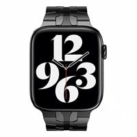 Stalen schakelband - Zwart - Geschikt voor Apple watch 38mm / 40mm / 41mm / 42mm - thumbnail