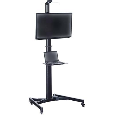 Digitus DA-90370 TV-wagen 94,0 cm (37) - 177,8 cm (70) Kantelbaar, In hoogte verstelbaar Met toetsenbordlade, Met vergrendeling, Verstelbare ondersteun,
