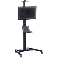 Digitus DA-90370 TV-wagen 94,0 cm (37) - 177,8 cm (70) Kantelbaar, In hoogte verstelbaar Met toetsenbordlade, Met vergrendeling, Verstelbare ondersteun, - thumbnail