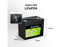 Green Cell LFPGC12V50AH UPS-accu Lithium-ijzerfosfaat (LiFePo4) 12 V 50 Ah - thumbnail