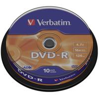 DVD-R Verbatim DVD-R Matt Silver 16x 10 pcs (10 Stuks) - thumbnail