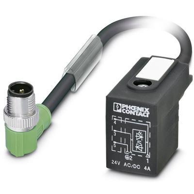 Phoenix Contact 1435344 Sensor/actuator connector, geassembleerd M12 Aantal polen (sensoren): 3 Stekker, recht, Stekker, haaks 0.60 m 1 stuk(s) Phoenix Contact 1435344 Sensor/actuator connector, geassembleerd M12 Aantal polen (sensoren): 3 Stekker, recht, Stekker, haaks 0.60 m 1 stuk(s)