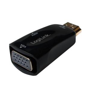 LogiLink CV0107 kabeladapter/verloopstukje HDMI VGA Zwart LogiLink CV0107 kabeladapter/verloopstukje HDMI VGA Zwart