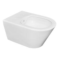 Wiesbaden NIET MEER LEVERBAAR ! Wandcloset Luxe Rimless 53 cm Inclusief Bidet-functie Wit - thumbnail