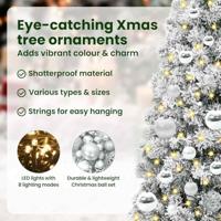 VidaXL Kunstmatige inklapbare kerstboom groen en wit 120 cm - thumbnail