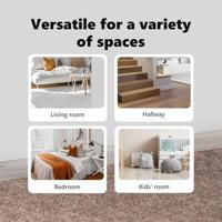 VidaXL Antislip shaggy tapijt bruin 80 x 150 cm pp - thumbnail