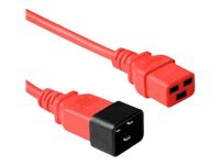 ACT Netsnoer C19 - C20 rood 1,8 m - thumbnail