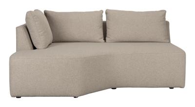 Zuiver Bank 'Prosper' Hoek Element Links, kleur Cappuccino