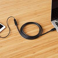 Amazon Basics USB-A 3.0 verlengkabel, 4,8 Gbps High-Speed, mannelijke naar vrouwelijke vergulde connectoren, 1 m, zwart, set van 2 - thumbnail