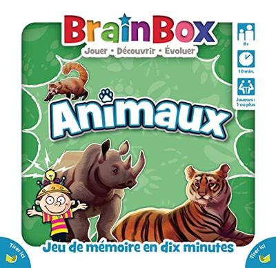 Bordspel - BrainBox - Dieren - Observatie- en geheugenspel - 1 speler of meer - 8 jaar en ouder - thumbnail