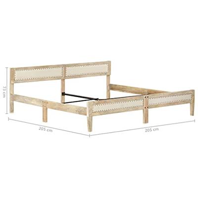 VidaXL Bedframe massief mangohout 200 cm