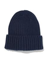 HEMA Kinder muts beanie (donkerblauw) - thumbnail