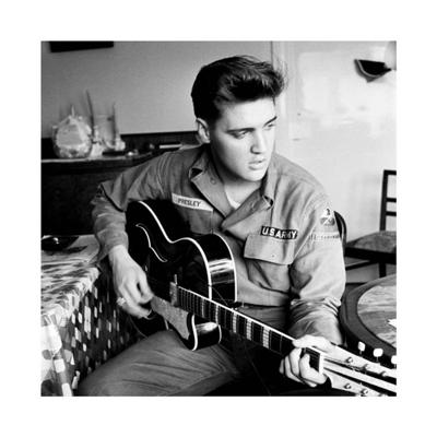 Kunstdruk Elvis Presley - US Army 40x40cm Kunstdruk Elvis Presley - US Army 40x40cm
