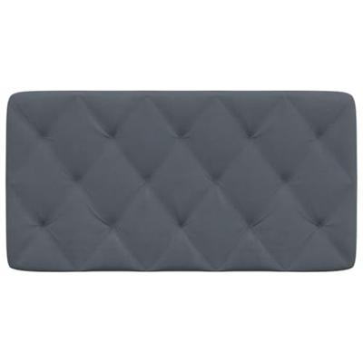 Hoofdbordkussen 100 cm fluweel donkergrijs Hoofdbordkussen 100 cm fluweel donkergrijs