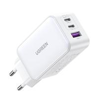 UGREEN Nexode Laadadapter 65 W USB-C bus, USB-C bus, USB-A-bus Wit Binnen - thumbnail