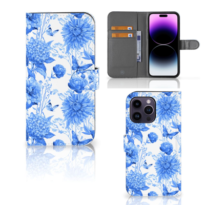 Hoesje voor iPhone 15 Pro Max Flowers Blue